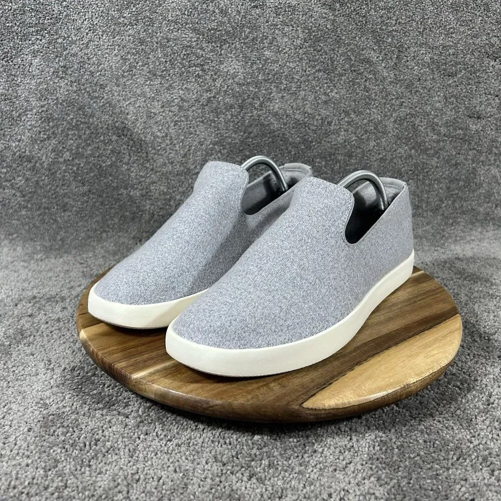 Allbirds Wool Loungers WL Mens Sz 11 Gray Woven Casual Slip On Loafer Shoes Used